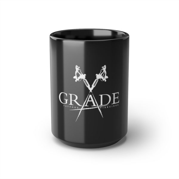 Grade A Tattoos Black Mug, 15oz